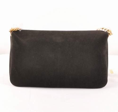 Celine Gourmette Small Bag in Suede Leather - 3078 Black